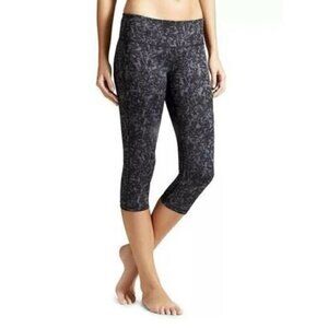 Athleta Zebra Chaturanga Capri Leggings Small